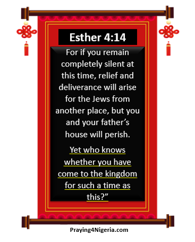 4 - Bible verses Est 14 4 (Png) black a